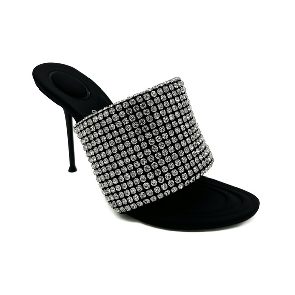 ALEXANDER WANG sienna crystal slide sandals - Picture 3 of 8